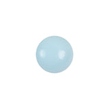 European Baby Blue Self Back Glass Button - 20L/12.5mm