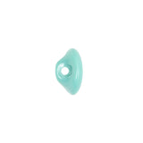 European Blue Green Self Back Glass Button - 20L/12.5mm