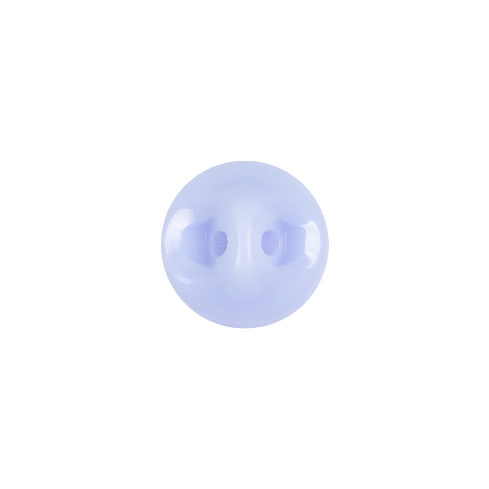 European Light Blue Self Back Glass Button - 20L/12.5mm