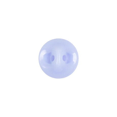 European Light Blue Self Back Glass Button - 20L/12.5mm