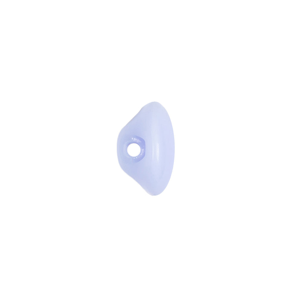 European Light Blue Self Back Glass Button - 20L/12.5mm