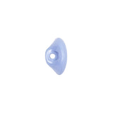 European Periwinkle Self Back Glass Button - 20L/12.5mm