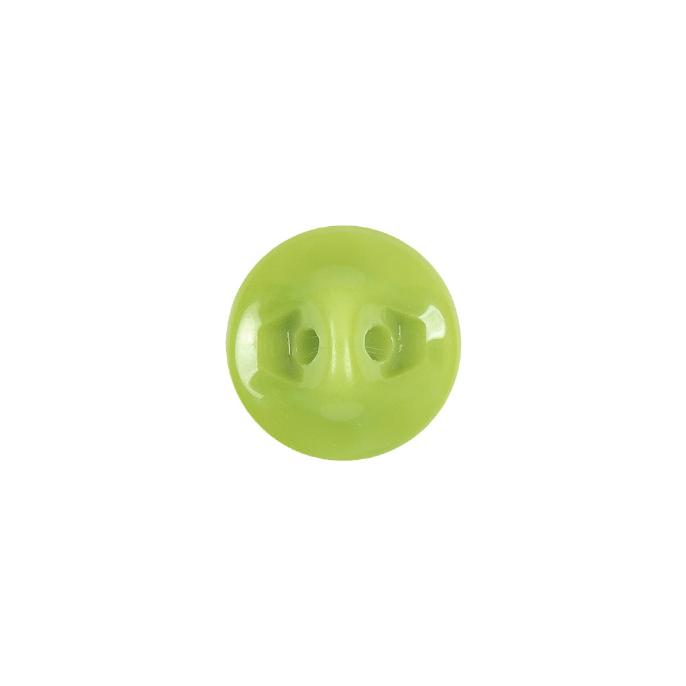 European Green Self Back Glass Button - 20L/12.5mm