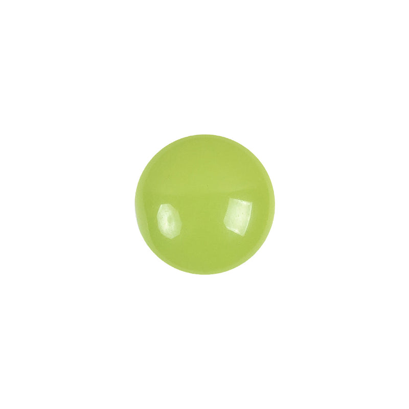 European Green Self Back Glass Button - 20L/12.5mm