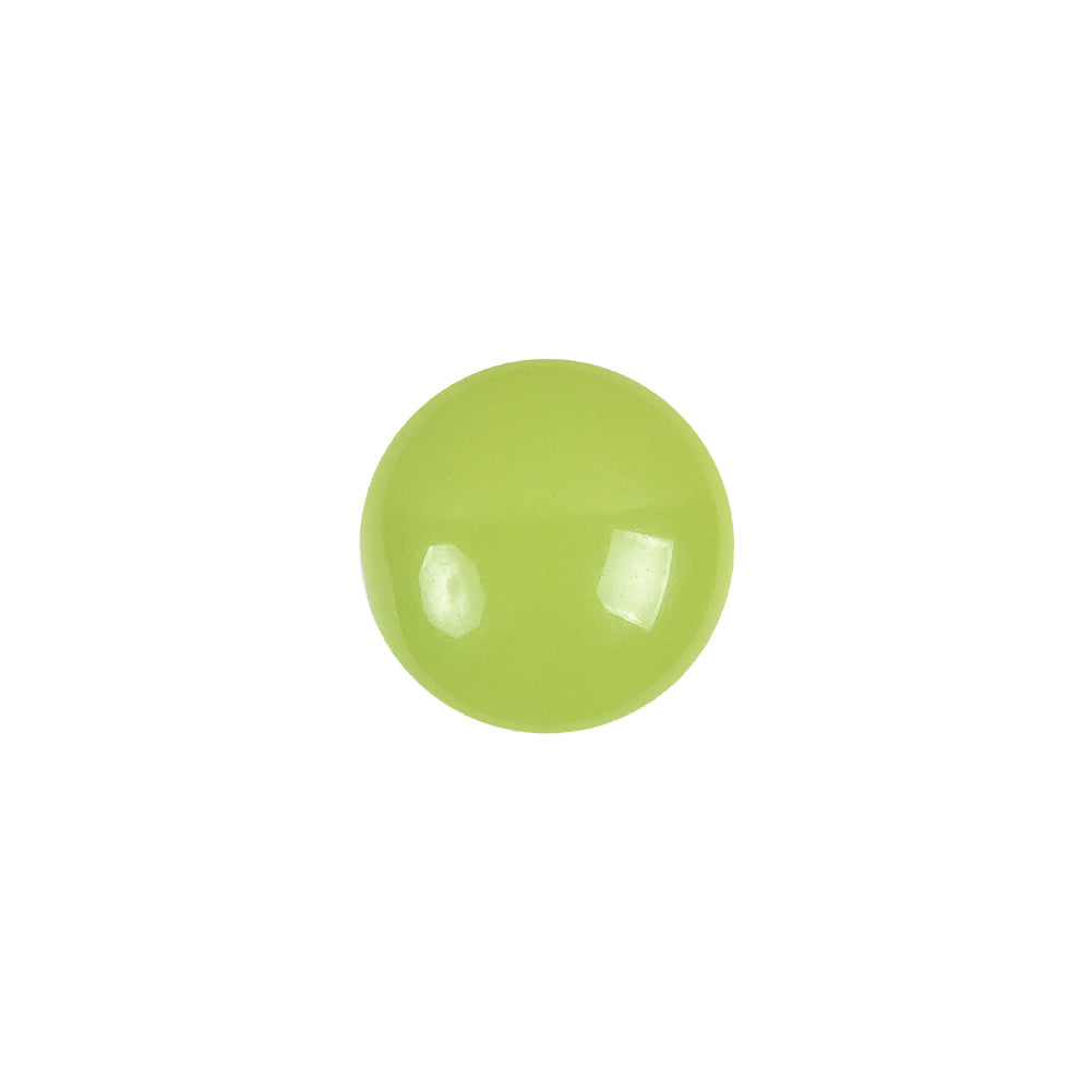 European Green Self Back Glass Button - 20L/12.5mm