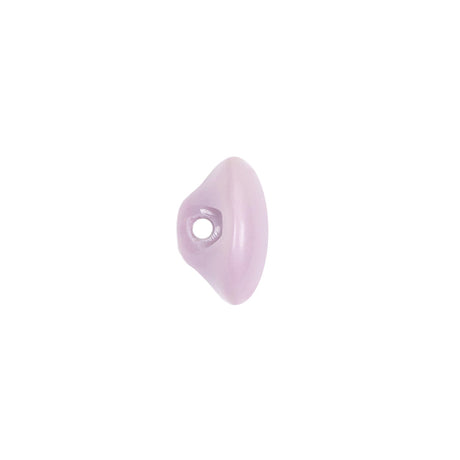 European Dark Lilac Self Back Glass Button - 20L/12.5mm