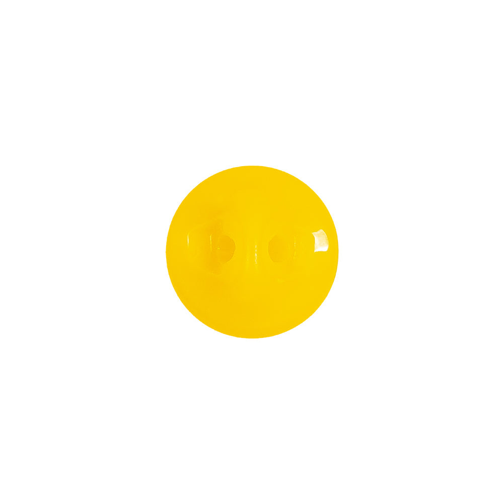 European Yellow Self Back Glass Button - 20L/12.5mm