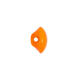 European Orange Half Domed Self Back Glass Button - 20L/12.5mm