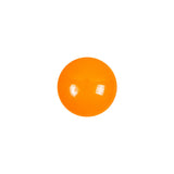 European Orange Half Domed Self Back Glass Button - 20L/12.5mm