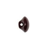 European Brown Half Domed Self Back Glass Button - 20L/12.5mm