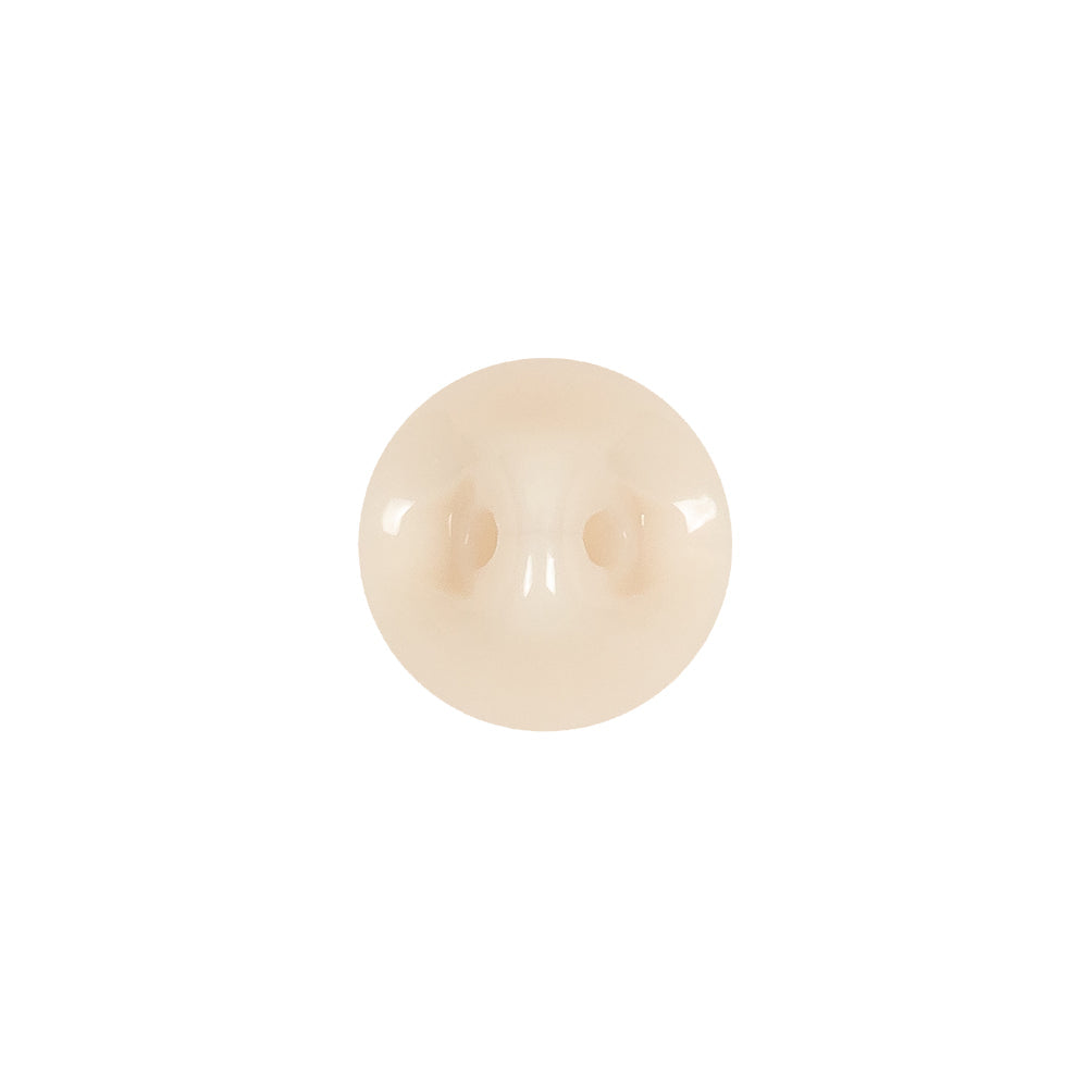 European Beige Half Domed Self Back Glass Button - 20L/12.5mm