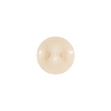 European Beige Half Domed Self Back Glass Button - 20L/12.5mm