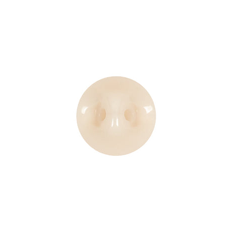 European Beige Half Domed Self Back Glass Button - 20L/12.5mm