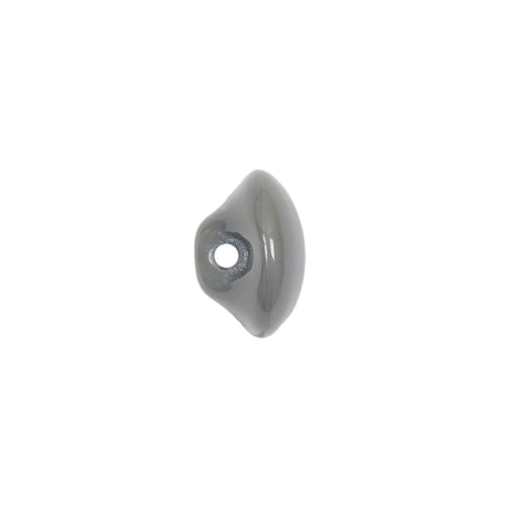 European Dark Gray Half Domed Self Back Glass Button - 20L/12.5mm