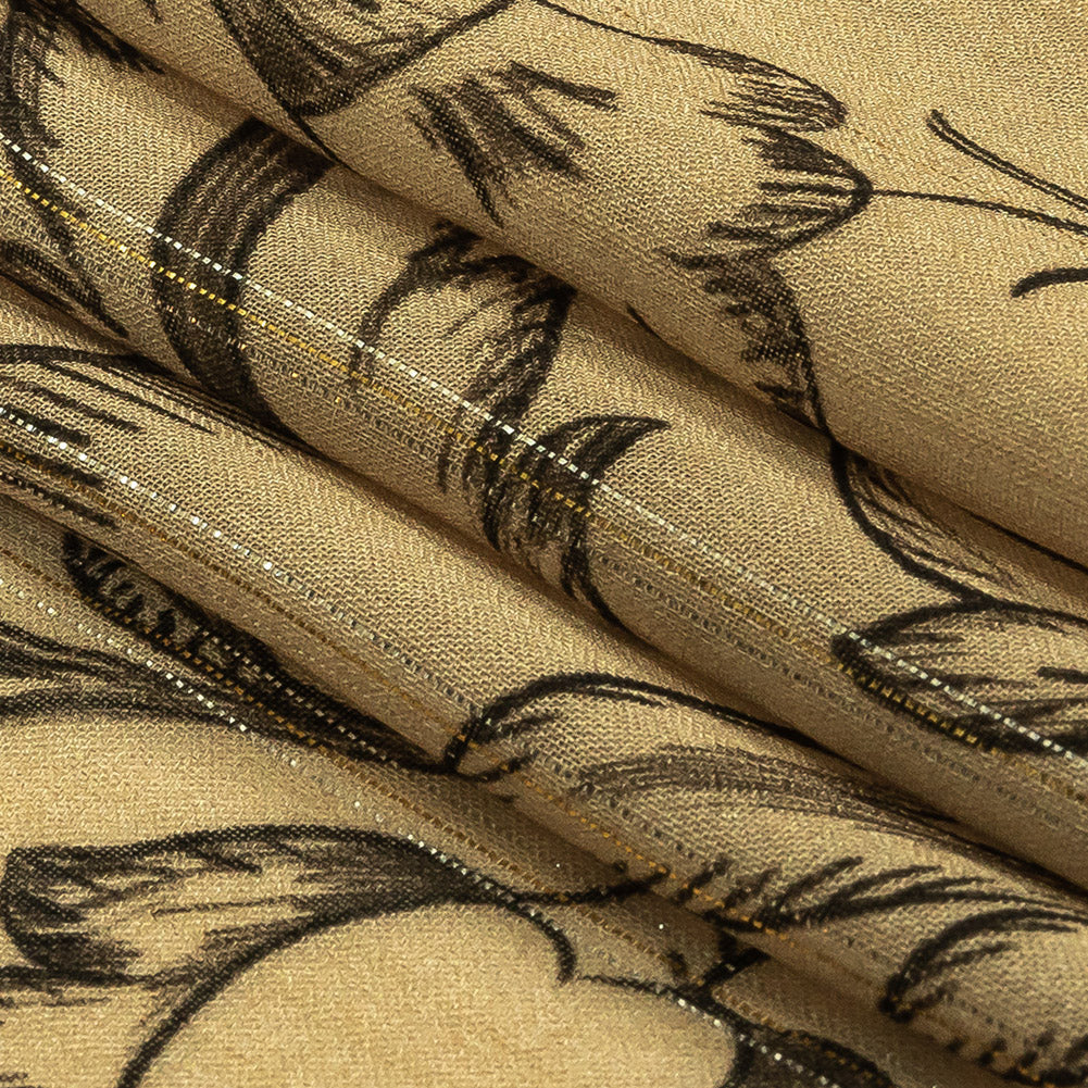Mood Exclusive Joy of Juliet Metallic Pinstriped Viscose Dobby