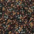 Sustainable Viscose Crepe Print - Black, Light Blue and Yellow Floral - Mood Exclusive Night Air