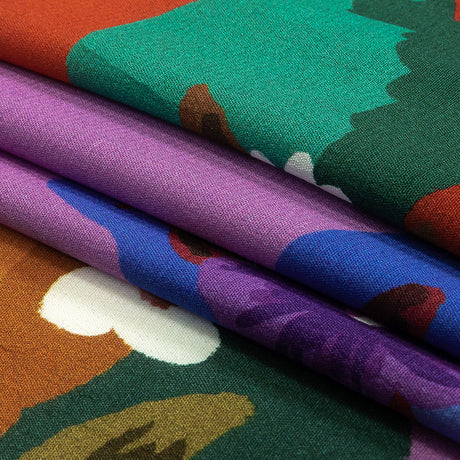 Sustainable Viscose Woven Print - Lavender Herb Cutout Floral Icons - Mood Exclusive Matisse's Muse