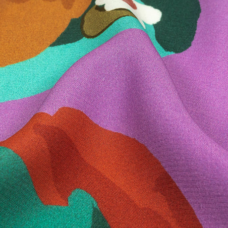 Sustainable Viscose Woven Print - Lavender Herb Cutout Floral Icons - Mood Exclusive Matisse's Muse