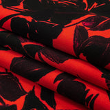 Mood Exclusive Fuchsia Painting the Roses Polyester Crepe