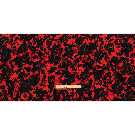 Mood Exclusive Fuchsia Painting the Roses Polyester Crepe