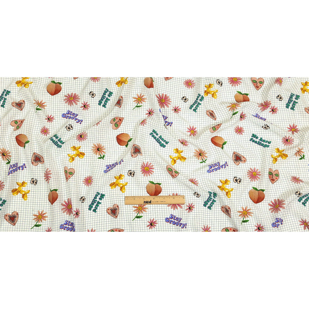 Mood Exclusive White Flash Sheet Viscose Poplin