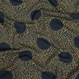 Stretch Polyester Twill Print - Navy Polka Dots in Leaves - Mood Exclusive Tangled Topiary