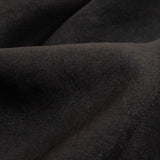 Black Wrinkled Look Stretch Polyester Woven