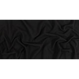 Black Wrinkled Look Stretch Polyester Woven
