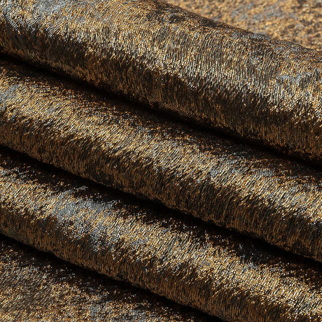 Pegasus Gold, Copper and Gunmetal Mottled Luxury Brocade