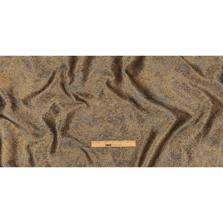 Pegasus Gold, Copper and Gunmetal Mottled Luxury Brocade
