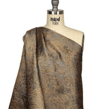 Pegasus Gold, Copper and Gunmetal Mottled Luxury Brocade