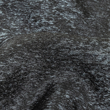 Pegasus Black and Slate Mottled Luxury Brocade