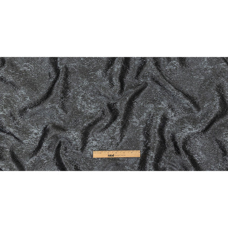 Pegasus Black and Slate Mottled Luxury Brocade