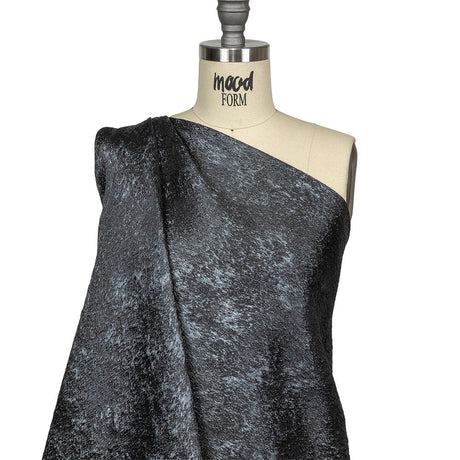 Pegasus Black and Slate Mottled Luxury Brocade