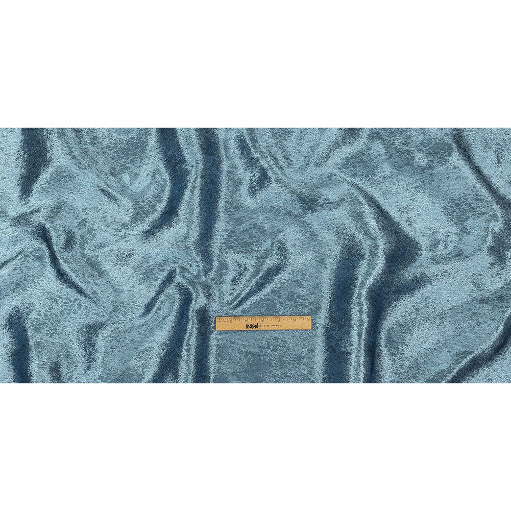 Pegasus Pale Blue and Slate Mottled Luxury Brocade