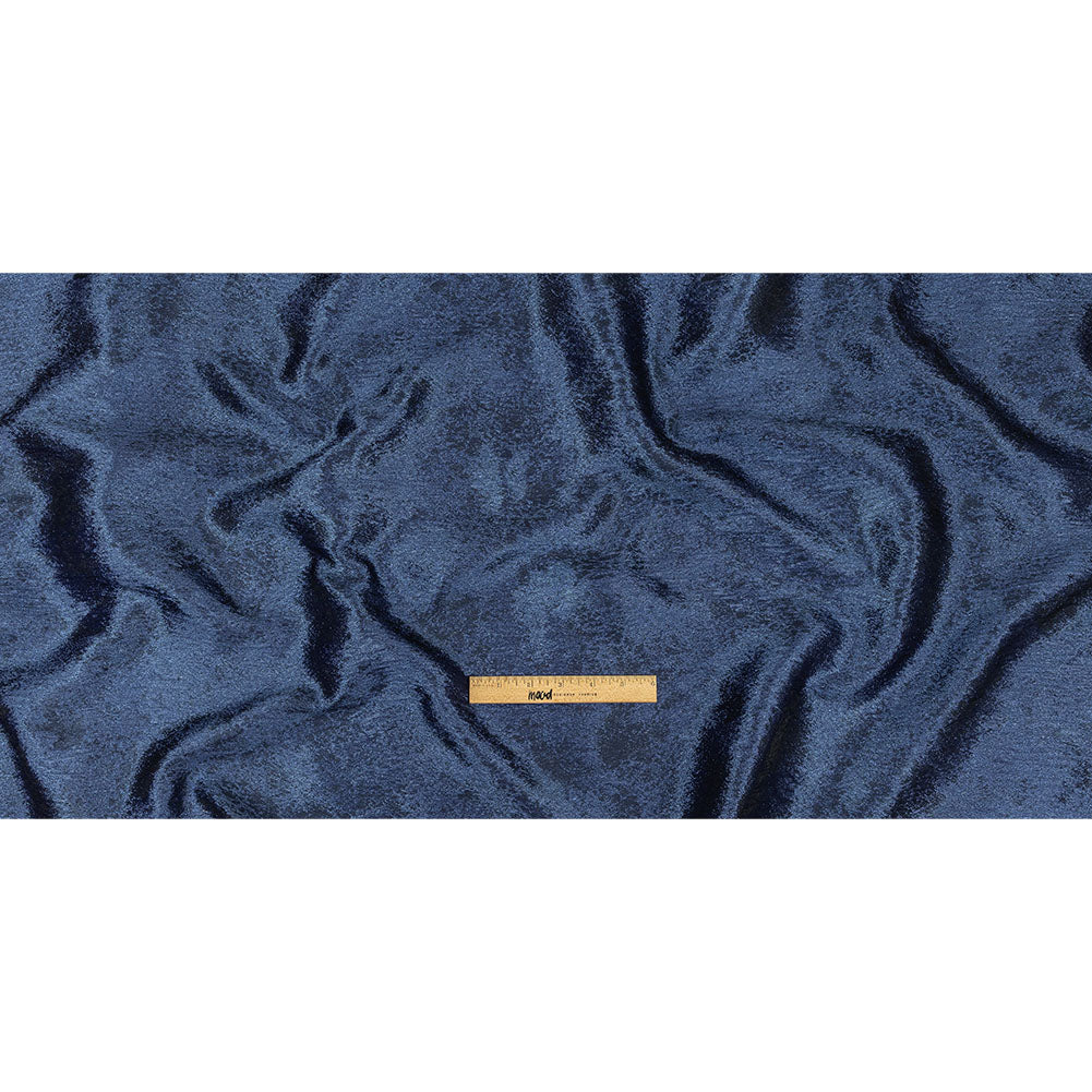 Pegasus Navy Mottled Luxury Brocade