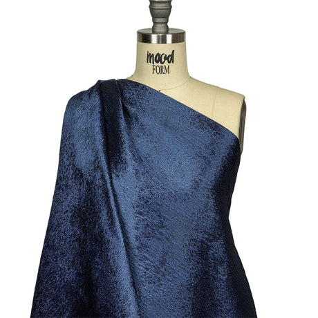 Pegasus Navy Mottled Luxury Brocade