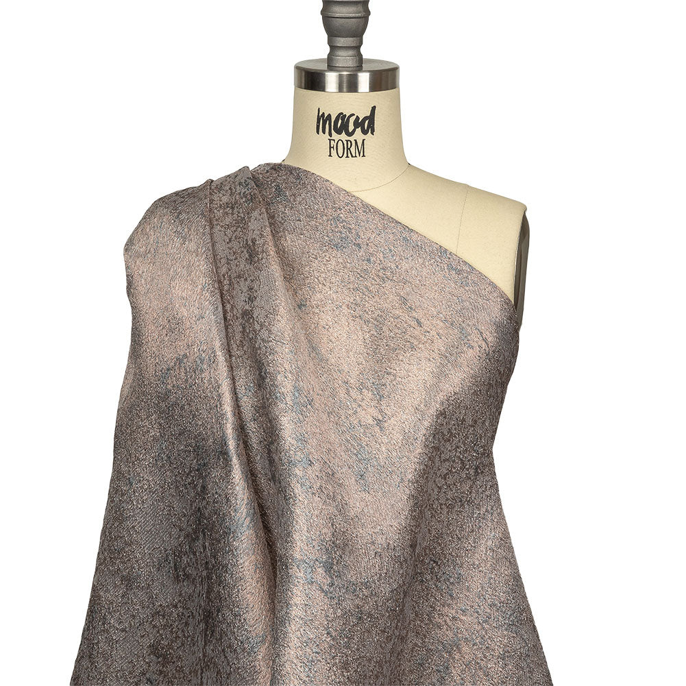 Pegasus Mauve, Rose Gold and Gray Mottled Luxury Brocade