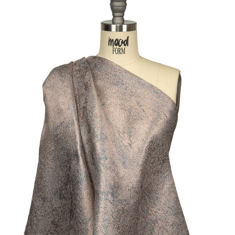 Pegasus Mauve, Rose Gold and Gray Mottled Luxury Brocade