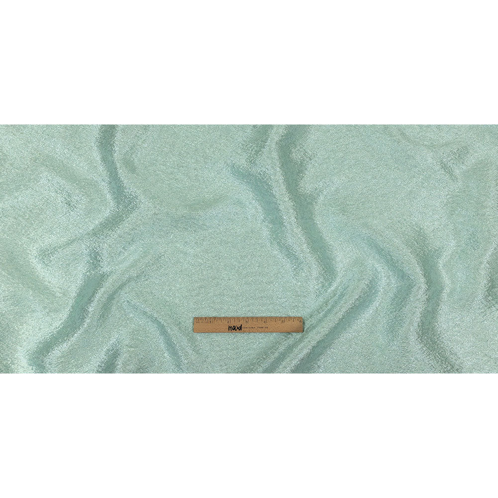 Ice Blue and White Mottled Luxury Brocade