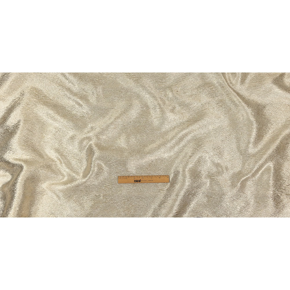 Pegasus Champagne and White Mottled Luxury Brocade