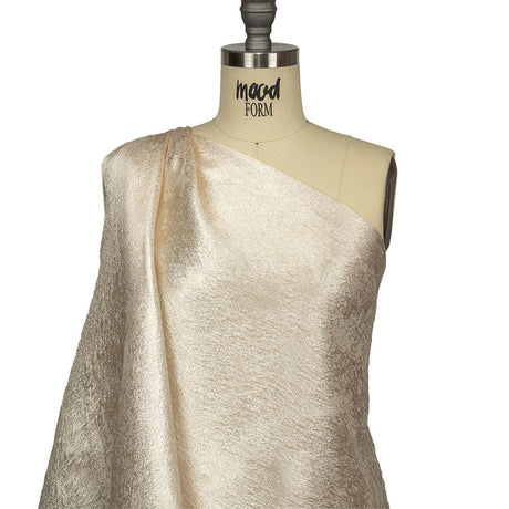 Pegasus Champagne and White Mottled Luxury Brocade