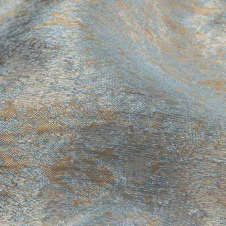 Pegasus Gold and Pale Blue Mottled Luxury Brocade