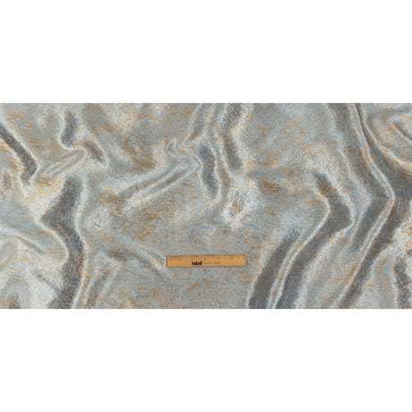 Pegasus Gold and Pale Blue Mottled Luxury Brocade