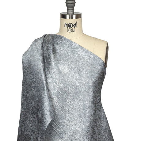 Pegasus Silver Mottled Luxury Brocade