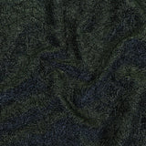 Astrolabe Metallic Evergreen and Navy Crinkled Luxury Brocade with Black Backing