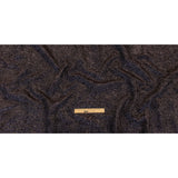 Astrolabe Metallic Navy and Copper Crinkled Luxury Brocade with Black Backing