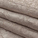 Astrolabe Metallic Silver and Rose Gold Crinkled Luxury Brocade with White Backing