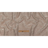 Astrolabe Metallic Silver and Rose Gold Crinkled Luxury Brocade with White Backing