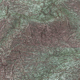 Astrolabe Metallic Seafoam and Pink Crinkled Luxury Brocade with White Backing